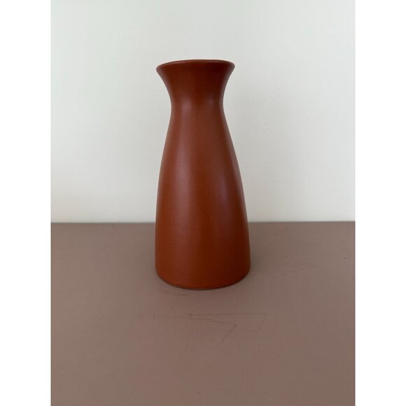 West Elm Ceramic Clay Vase West Elm 12" Tall Decorative Piece Modern Minimalist - Picture 1 of 4
